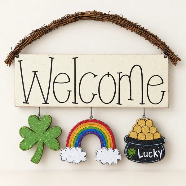 Welcome Sign (Lucky themed)