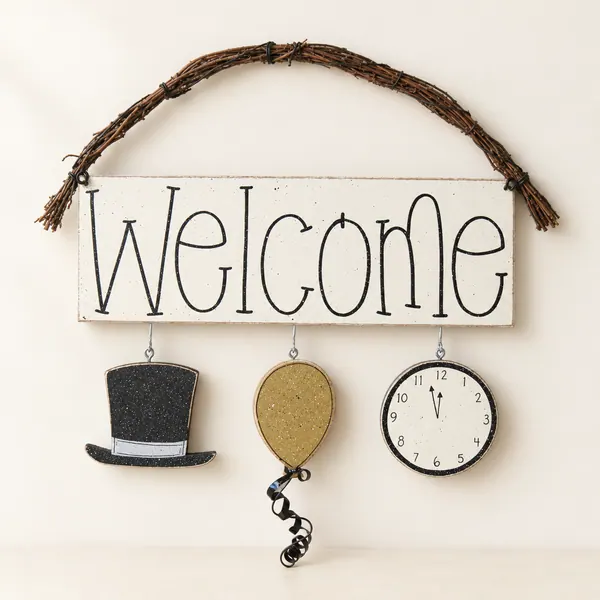 Welcome sign (New Years)