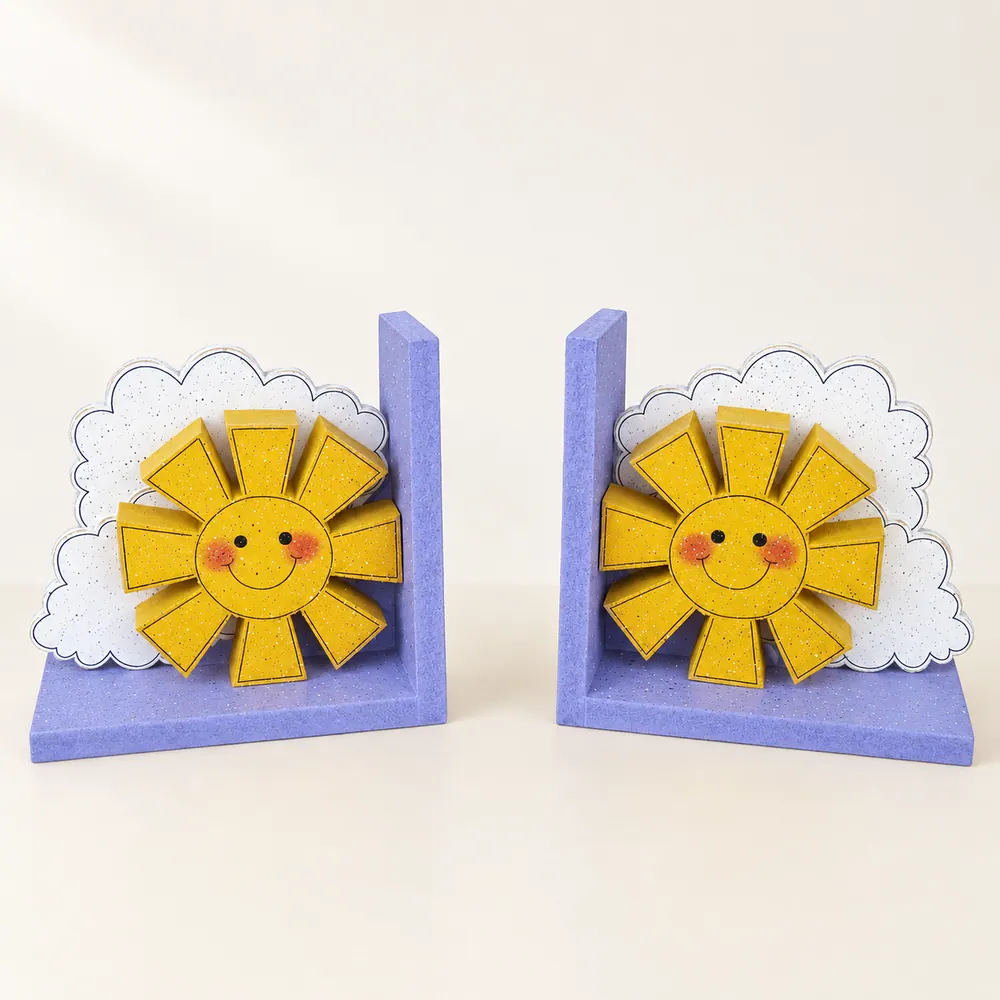 You are my Sunshine bookends — handmade wooden decor, photo 1